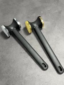 SHENJIU | Dụng Cụ Nhà Bếp Đa Năng Bằng Hợp Kim Kẽm Hai Mặt Dùng Để Làm Mềm Thịt Các Loại Hạt Dưa Chuột Dưa Muối Dụng Cụ Làm Mềm Thịt Bằng Kim Loại Bền Chắc Với Tay Cầm Bằng Nhựa