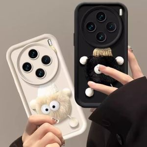 เคสโทรศัพท์ VIVO X200 X100 Pro IQOO Z9 Z9X Z7X Z7 5G เคสผ้ากำมะหยี่น่ารักปกป้องเลนส์2024