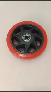 Roda 5 Inch PU TAIWAN + Double bearing Troli/Etalase Heavy Duty Wheel Only