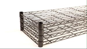 {SG} 3-Shelf Narrow Adjustable Heavy Duty Storage Shelving Unit  Steel Organizer Wire Rack Black