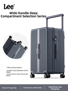 Lee | Wide Handle Large Capacity Zipper Suitcase 28 inch