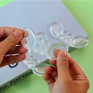 Lót gót giày Silicon chống rộng giảm size êm. Đệm gót giày silicon chống tuột gót giảm đau chân giảm trầy xước chân