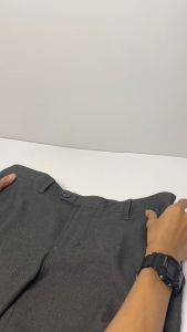 Gutermann Celana Bahan Formal Pria Slim fit Stretch Pants DARK GREY Trouser