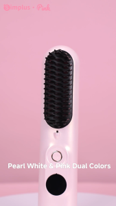 【NEW】Simplus Cordless Portable Hair Straightener Brush 20 Million Negative Ions 6 Speeds 20s Heating Constant Temperature Hair Care Curly and Straight Styling Large Dynamic Digital Display