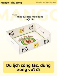 Mango | Hộp Cát Vệ Sinh Dùng Một Lần Có Thể Gập Đựng Tiện Lợi