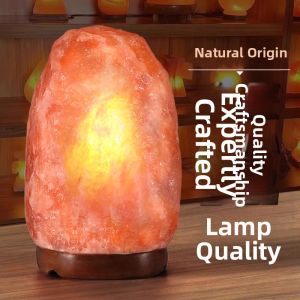 YD | Natural Gourd Shape Salt Lamp Bedroom Night Light Living Room Atmosphere 520 Gift
