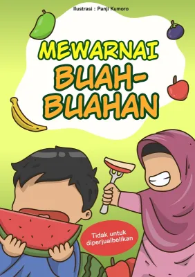 Buku Mewarnai Pertamina dengan karakter anak-anak ceria dan warna-warni cerah.