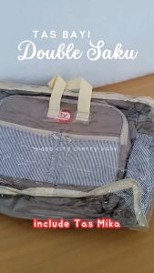 Tas Bayi Besar Multifungsi Double Saku Tas Slempang Bayi Multifungsi Besar