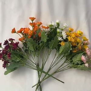 Chùm cúc mi 7 nhánh- 21 bông nhỏ đẹp dịu dàng- hoa giả