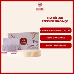 Trà Atiso đỏ thảo mộc Hichagol nguyên liệu từ thảo mộc thiên nhiên hương vị thơm ngon [Hộp 60gr]