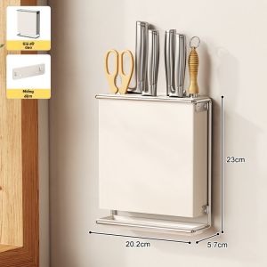 Giá Treo Tường Bằng Inox để Đựng Dao và Dụng Cụ