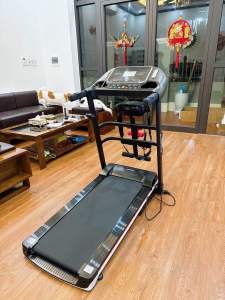 Máy chạy bộ đa năng Osaky A7AB kèm đai massage và tạ tay tốc độ tối đa 13.8km/h Bảo hành 5nam _ảnhvideo thực tế 