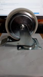 Roda Nilon hidup+rem 6in untuk etalase/rak