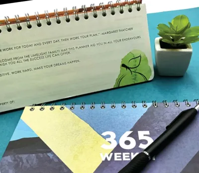 Undated planner Limelight 365 Undated planner Table top planner 365 days planner Weekly planner for school home office table calendar desk planner