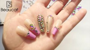 Nail Art Decoration Mixed Color Chameleon Nail Rhinestones Glitter Gold Silver Mini Irregular Beads For Nail Art 3D Decoration Stone In Wheel DIY Tips
