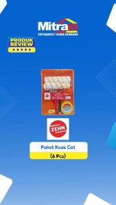Zehn Paket Kuas Roll Bak Cat (6 Pcs)