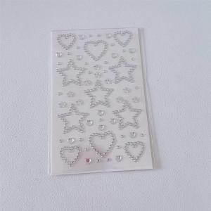 3D Star Heart Acrylic Crystal Stickers Kids DIY Decoration Self Adhesive Jewel Crafts Sparkly Rhinestone Stickers Girls Gifts
