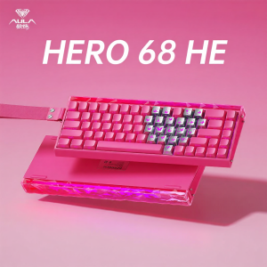 AULA |Bàn Phím Cơ Từ Tính Hero 68 HE Switch Magnetic Siêu Nhạy Rapid Trigger (RT) 0.01mm Chuyên Game Thủ FPS LED RGB Tùy Chỉnh