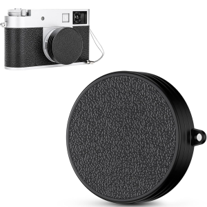 ฝาครอบเลนส์ JJC สำหรับกล้อง Fujifilm Fuji X ครึ่งตัว ทำจากอะลูมิเนียม ป้องกันฝุ่น ป้องกันรอยขีดข่วน น้ำหนักเบา พร้อมหนัง PU EVA นุ่ม