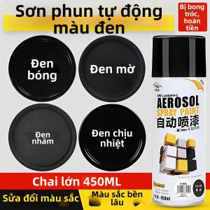 Sơn Xịt Màu Đen Bóng Mờ