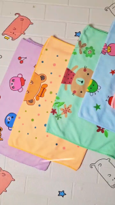 Handuk Bayi Microfiber Super Lembut Motif Karakter 100×50 Cm