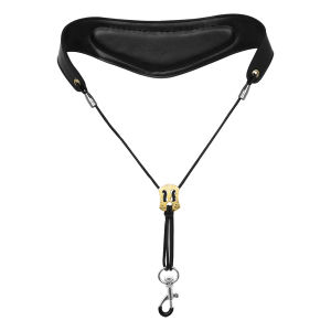 IRIN | Adjustable Saxophone Leather Neck Strap Comfortable Leather Shoulder Sling Lanyard Accessory for Saxophone Performance Use