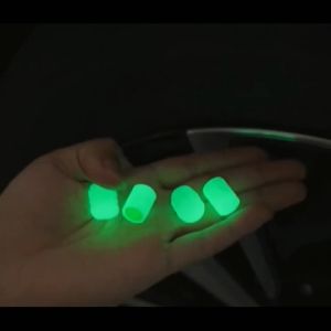 8pcs Tutup Pentil Ban Mobil Sepeda Glow In The Dark Luminous American Scharder Valve Motor