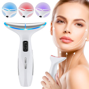 Face Massager 45 °C Anti-Wrinkle Facial Massager with 3 Massage Modes Face Sculptor EMS Beauty Instrument Tighten Skin Care Tool Vibratings Facial Massager LED Facial Care
