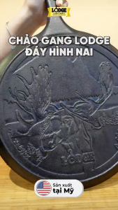 Lodge - Chảo gang đáy hình nai - 26cm