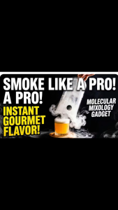 [SG Stock] Professional Smoking Hood for Cocktails | Shatterproof Acrylic Dome Cover for Smoker Gun | Molecular Cuisine Food Infuser | with Wooden Base