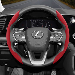 Vỏ Bọc Vô Lăng Bằng Da Lộn Chống Trượt Lexus Tương Thích Với Nhiều Mẫu Xe Phụ Kiện Xe Hơi Bằng Da Giả