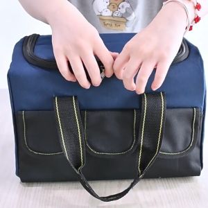 13 16 29 Inches Tool Storage Bag 600D Oxford Cloth Heavy Duty Large Capacity Multi-Compartment Pouch Tool Storage Bag  for Home DIY Tools Storage