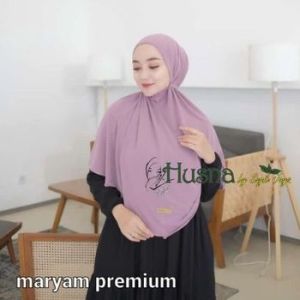 Hijab Bergo Maryam NON PED Jersey Premium Zara Husna Hijab Dewasa Terbaru