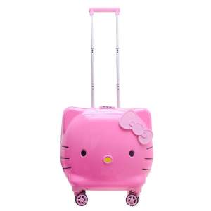 Hello Kitty 5D Cute Fashion Trolley Case Hand Carry 20inch Mother Child Suitcase Travel Bag Luggage