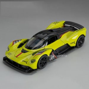 1:32 Valkyrie Miniature Sports Car Models Alloy Diecast Supercar Sound Light Pull Back Doors Opened Simulation Cars Kids Gifts