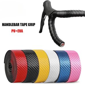 Road Bike Tape Bicycle Handlebar Tapes 3K Carbon Woave PU Leather Bicycle Accessories bike accessories  handlebar tape  grip