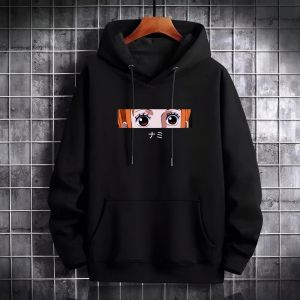 Sweater Hoodie Anime One Piece Roronoa Zoro Eye Fleece Pria Wanita M-XXL