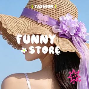 JIFANPAUL | Mũ Nón có Dải Ruy Băng Hoa Màu Tím