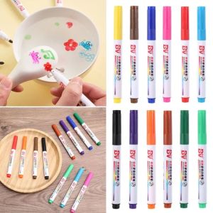 COD 8/12 Colors Childrens Magical Water Painting Pen Floating Doodle Pen Colorful Marker Pen Whiteboard Markers Water Drawing Early Education Toys 水彩笔