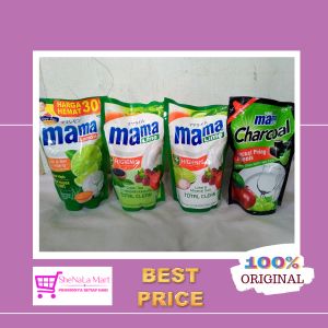 Mama Lime Lemon Charcoal cairan pencuci piring kesat harum bersih jeruk nipis 680ml