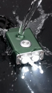 Mini Keychain Flashlight USB Rechargeable Type-C LED Pocket Torch 100 Lumens Waterproof EDC Camping