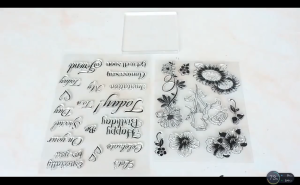 Clear Stamp Silicone / Lprangko Surat / Untuk Kerajinan Diy 、Journal