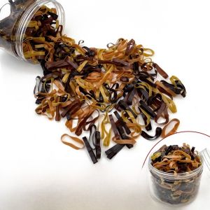 Thickened Thick Black Elastic Hair Ties for Women High Elasticity Durable Single-use Hair Bands Small Head Ropes for Adults