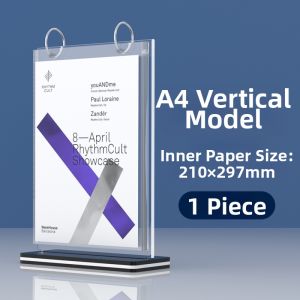 Flip Display Stand Table Sign T-Shape