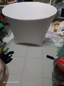 cover meja ketat Diameter 120 x 75