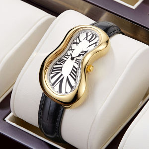 2025 New Retro Trendy Mens Watch Twisted Design y2k Style Niche Personalized Quartz Watch ins Style Irregular Shape