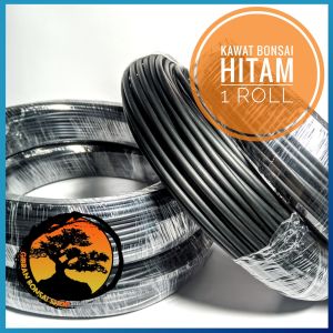 Kawat bonsai hitam alumunium super soft quality 1 roll