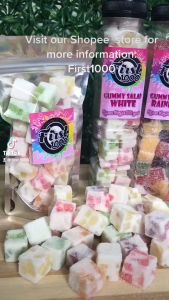 GUMMY SALAD: Rainbow and White Kutkutin in a Jar by First1000