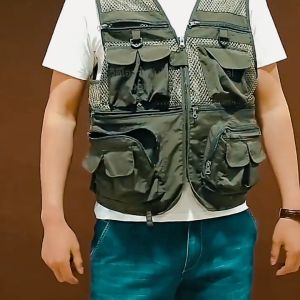 เสื้อกั๊กตาข่ายน้ำแข็ง รุ่น 16 กระเป๋า สำหรับใส่ตกปลา ปีนเขา หรือเสื้อกั๊กตำรวจ นักข่าว ช่างภาพ