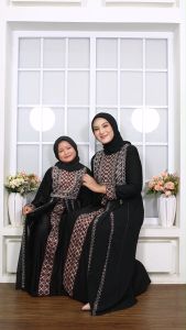 Abiyyuco TA9020 | Gamis Abaya Turkey Anak Remaja Dewasa Couple Terbaru Turki Hitam dan Warna Mewah Turkiy Busui